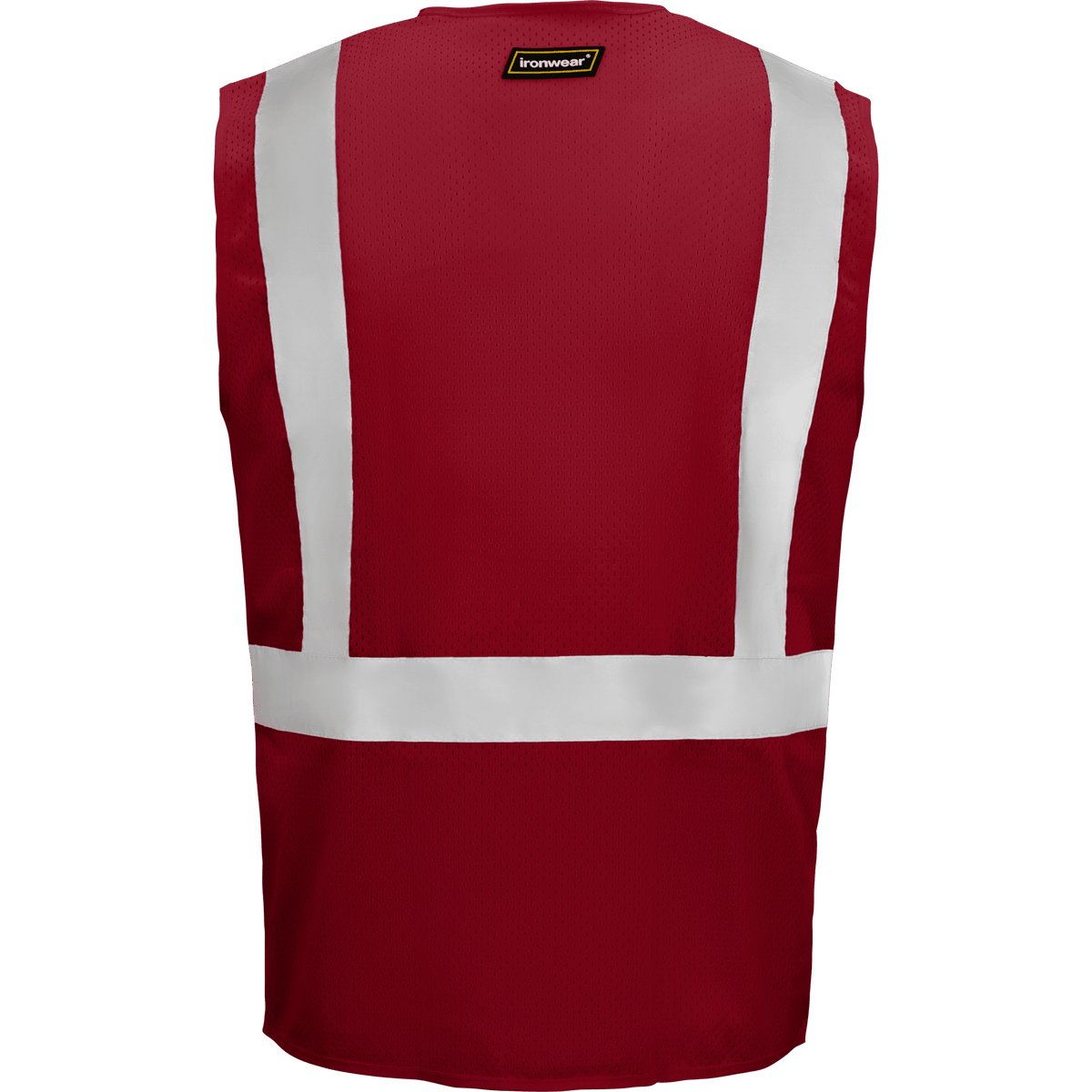 Economy Polyester Flame Retardant Red Safety Vest | Ironwear