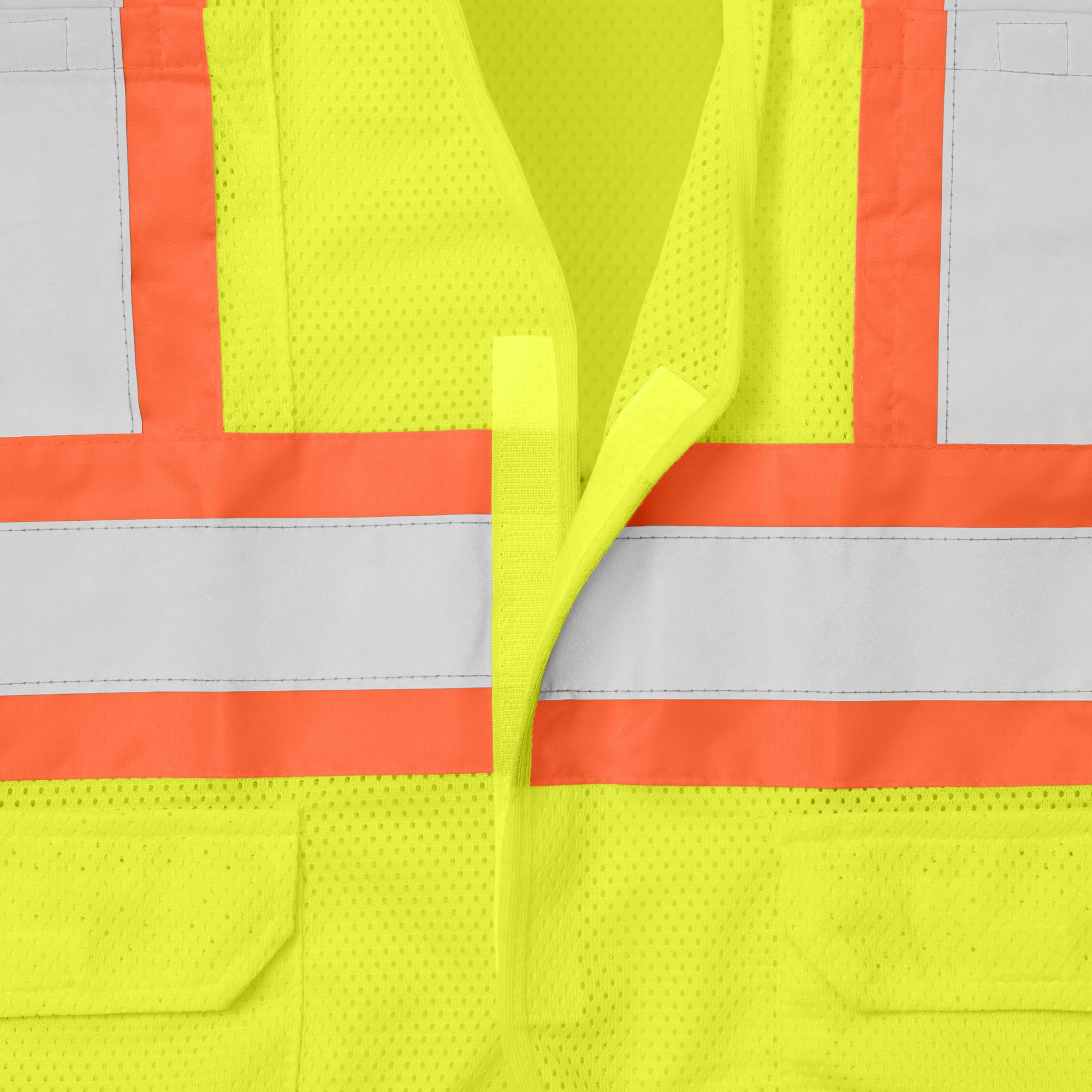 Type R Class 2 Hi Vis Lime Safety Vest with 6 Pockets | Ironwear