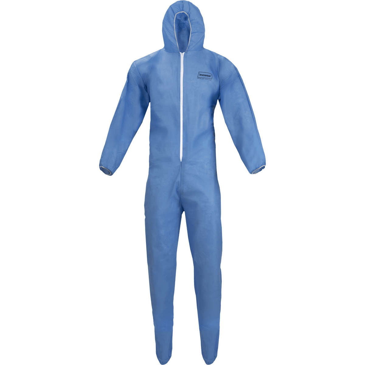 SMS Flame Retardant Disposable Blue Coveralls | Ironwear