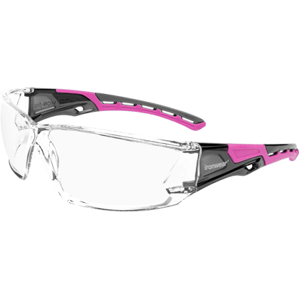 Premium Anti Fog Dielectric Pink & Clear Safety Glasses