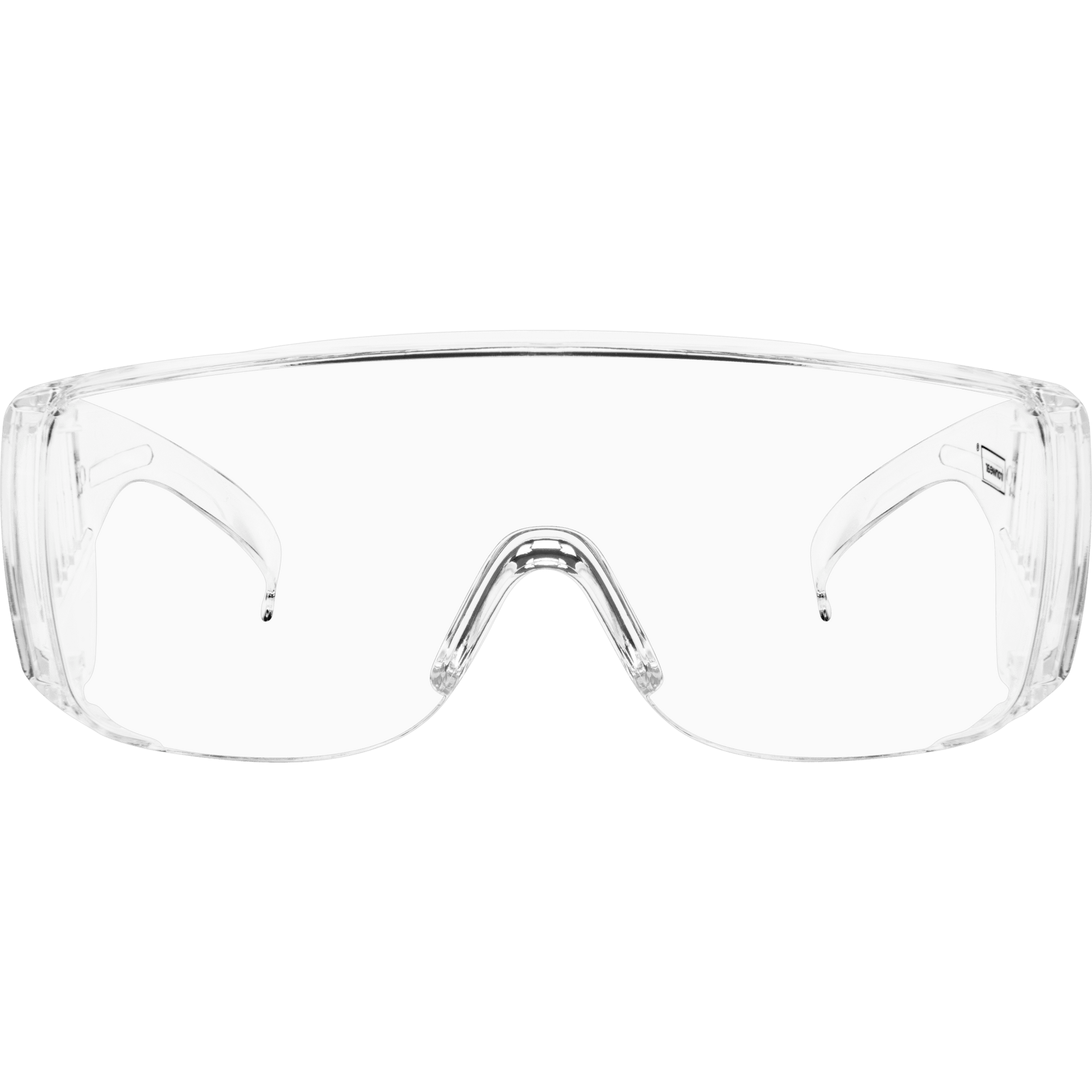 Over the Glasses Clear Safety Glasses, Vented Side Shields