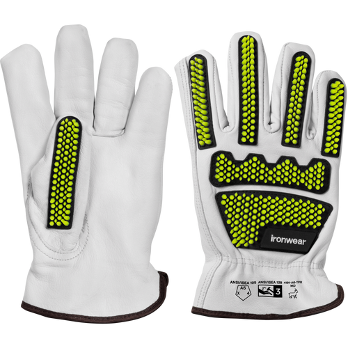 S*E様 blank coating leather Gloves　レザーグロー Cut Level A6 Goat Grain Impact Resistant Leather Gloves | Ironwear