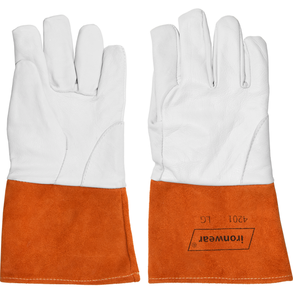 Goat Grain Leather Welding Gloves with Insulated Back | Ironwear