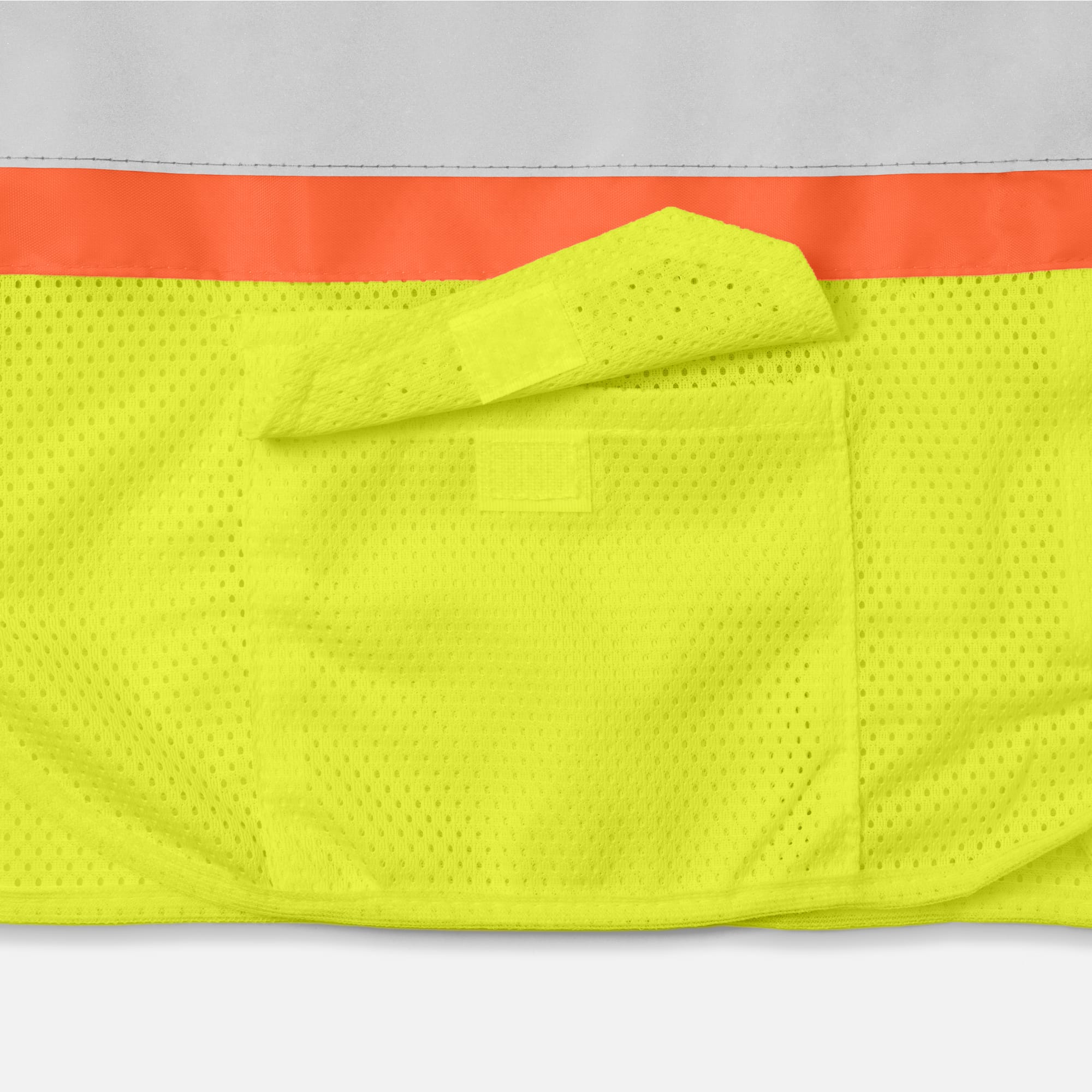 【さだ】YELLO　イエロ　DOUBLE 6 MESH Type R Class 2 Hi Vis Lime Safety Vest with 6 Pockets | Ironwear