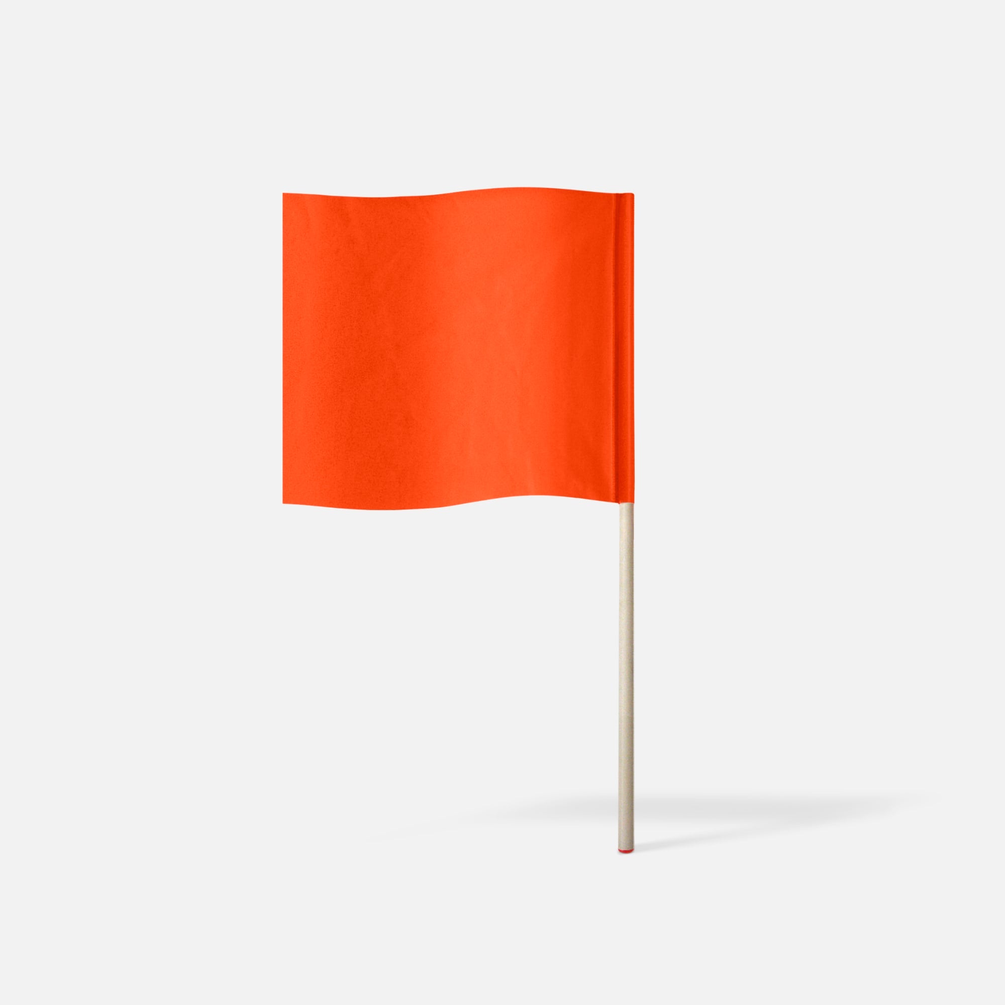18” x 18” Hi Vis Red Heavy Duty Safety Flags, PVC Coated | Ironwear