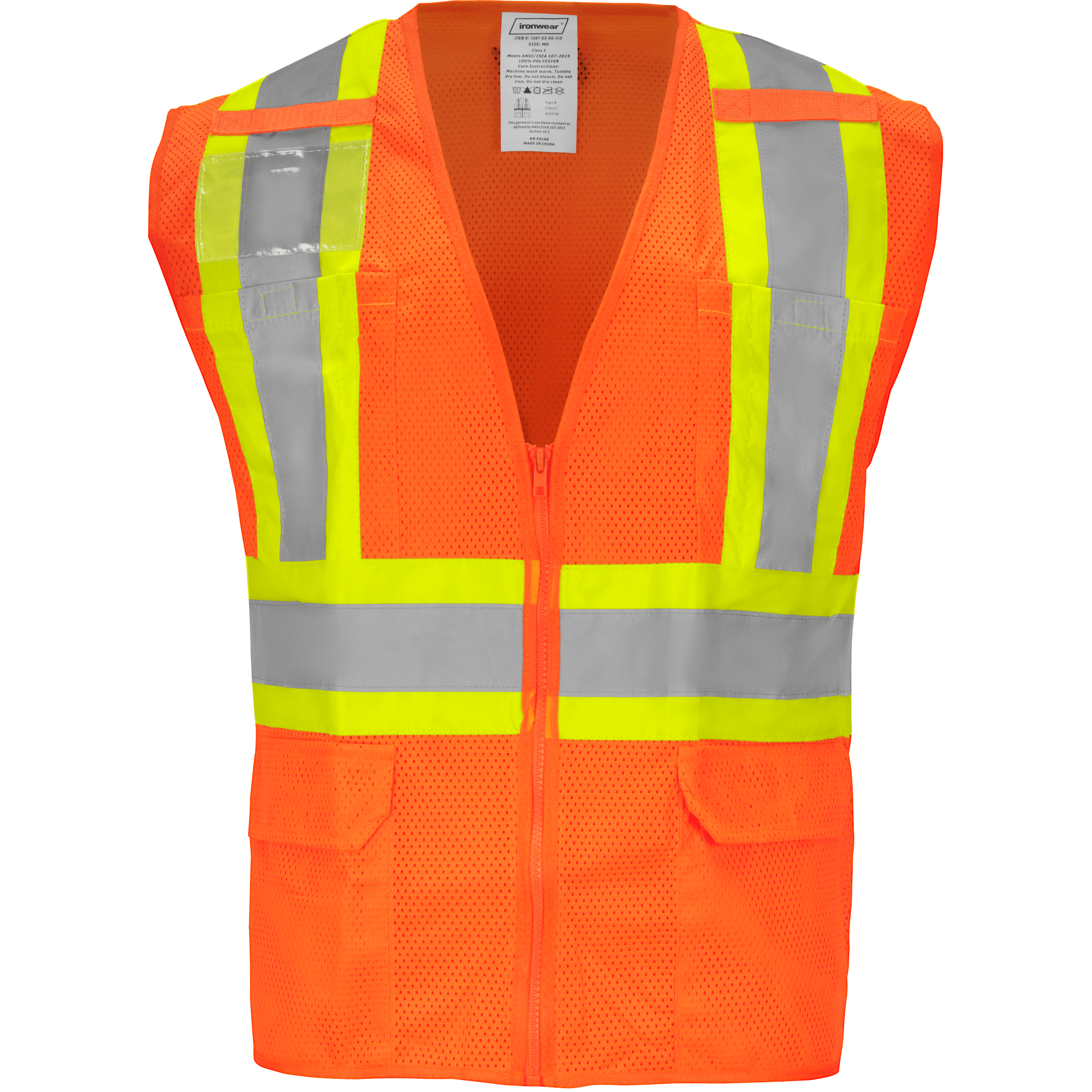 驚きの価格が実現！ 1287-Z-RD-CID | Ironwear | Orange トップス